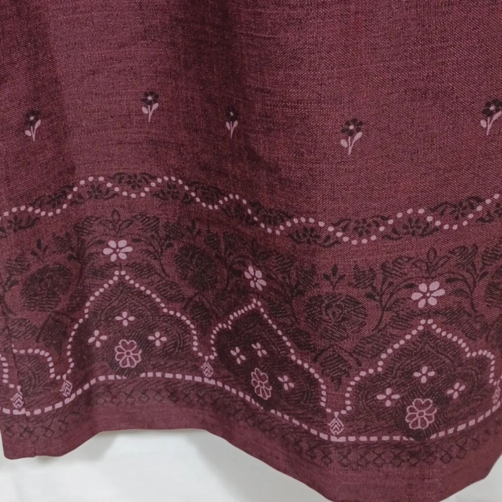 City Triangles Womens Business Work Suit Dress with Jacket Maroon Size 9 / 10 - Picture 5 of 8